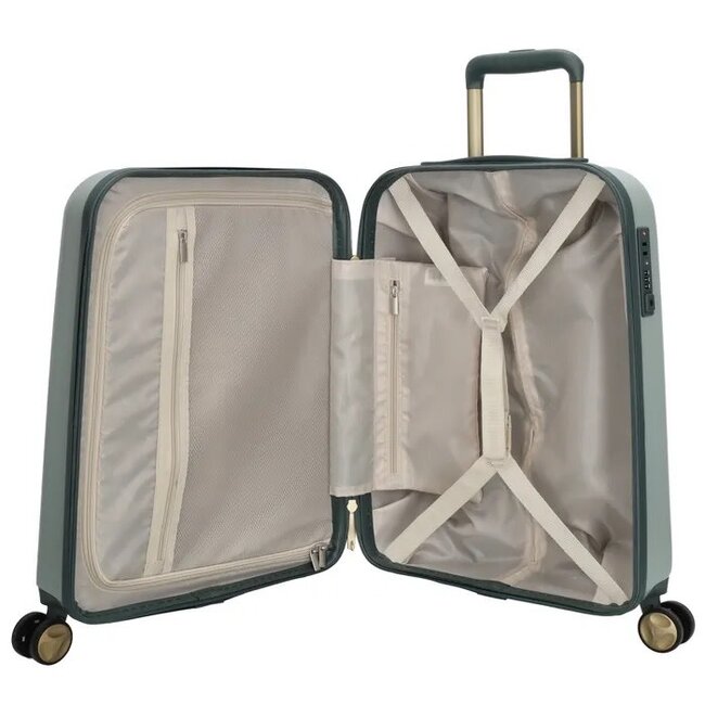 CHARM LONDON CHARM LONDON - CAPETOWN KOFFER - TROLLEY - LICHTGROEN