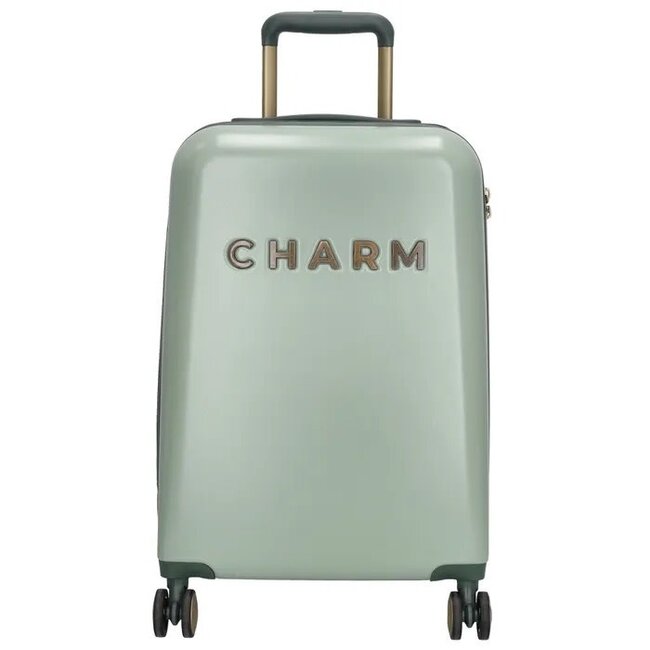 CHARM LONDON CHARM LONDON - CAPETOWN KOFFER - TROLLEY - LICHTGROEN