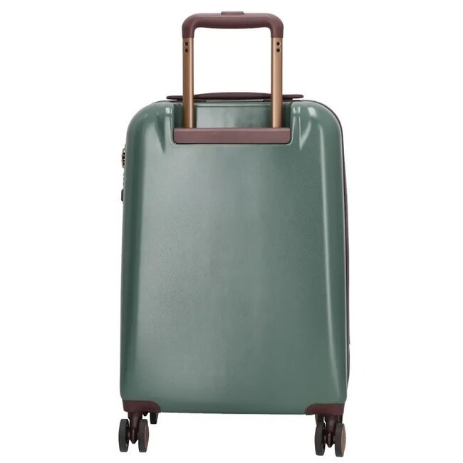 CHARM LONDON CHARM LONDON - CAPETOWN KOFFER - TROLLEY - DONKERGROEN