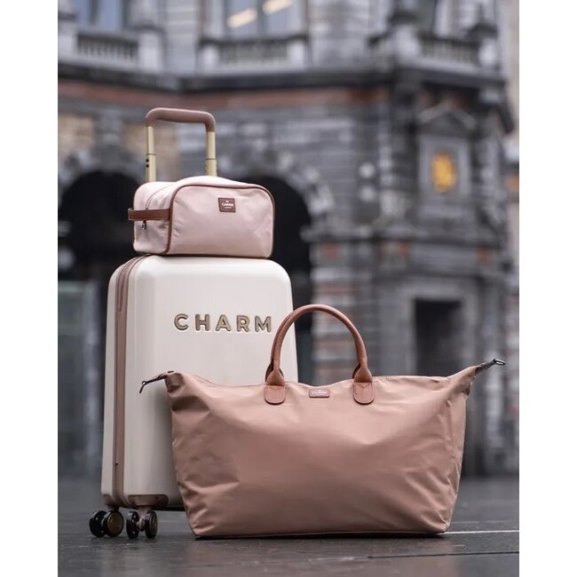 CHARM LONDON CHARM LONDON - CAPETOWN KOFFER - TROLLEY - BEIGE
