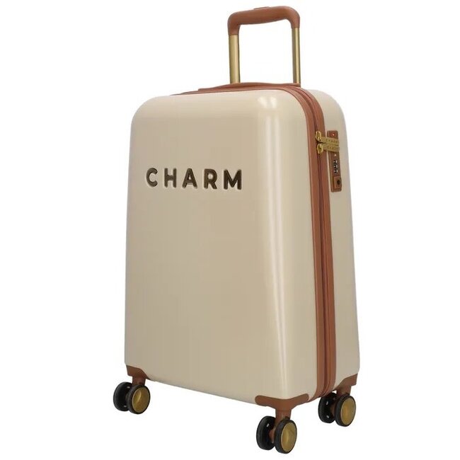 CHARM LONDON CHARM LONDON - CAPETOWN KOFFER - TROLLEY - BEIGE
