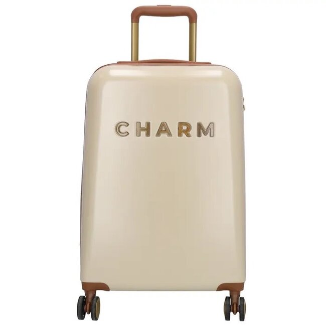 CHARM LONDON CHARM LONDON - CAPETOWN KOFFER - TROLLEY - BEIGE