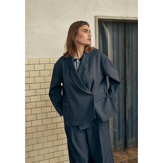 Minus MINUS - MSVIVIANNE OVERSIZE BLAZER - DARK GREY