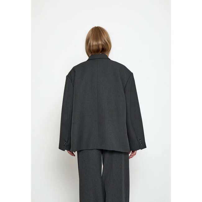 Minus MINUS - MSVIVIANNE OVERSIZE BLAZER - DARK GREY