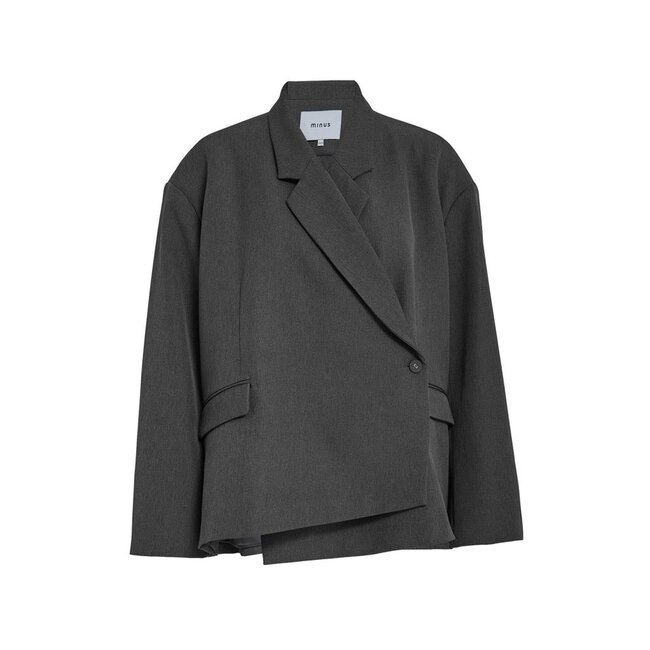 Minus MINUS - MSVIVIANNE OVERSIZE BLAZER - DARK GREY