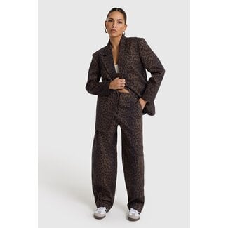 Alix The Label ALIX THE LABEL - ANIMAL BARREL PANTS - ANIMAL