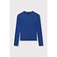 Alix The Label ALIX THE LABEL - LADIES KNITTED RIB LONGSLEEVE TOP - DARK BLUE