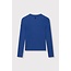 Alix The Label ALIX THE LABEL - LADIES KNITTED RIB LONGSLEEVE TOP - DARK BLUE