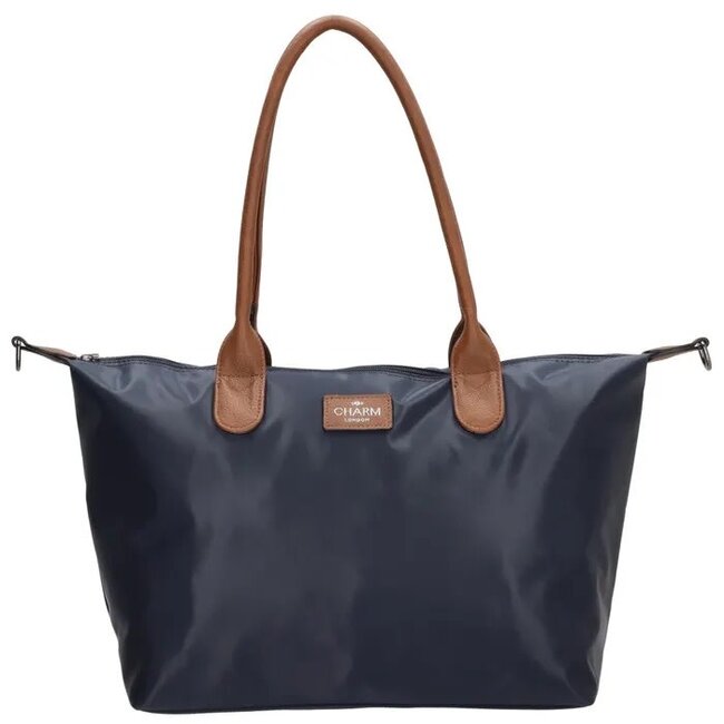 CHARM LONDON CHARM LONDON - BUCKINGHAM - SCHOOLTAS / SHOPPER - DONKERBLAUW