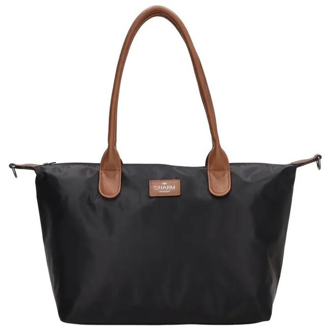 CHARM LONDON CHARM LONDON - BUCKINGHAM - SCHOOLTAS / SHOPPER - ZWART