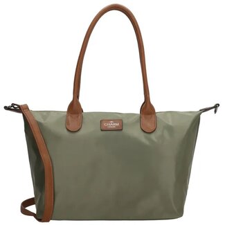 CHARM LONDON CHARM LONDON - BUCKINGHAM - SCHOOLTAS / SHOPPER - OLIJFGROEN