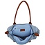 CHARM LONDON CHARM LONDON - BUCKINGHAM - SCHOOLTAS / SHOPPER - STAALBLAUW