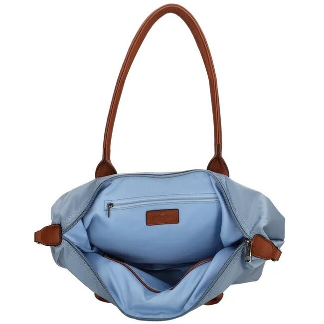 CHARM LONDON CHARM LONDON - BUCKINGHAM - SCHOOLTAS / SHOPPER - STAALBLAUW