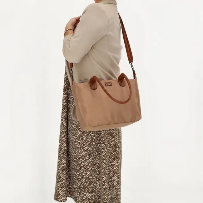 CHARM LONDON CHARM LONDON - BUCKINGHAM - SCHOOLTAS / SHOPPER - TAUPE