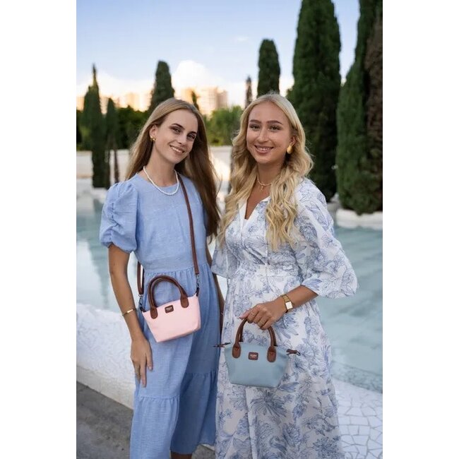 CHARM LONDON CHARM LONDON - BUCKINGHAM - MINI HANDTAS - IJSBLAUW