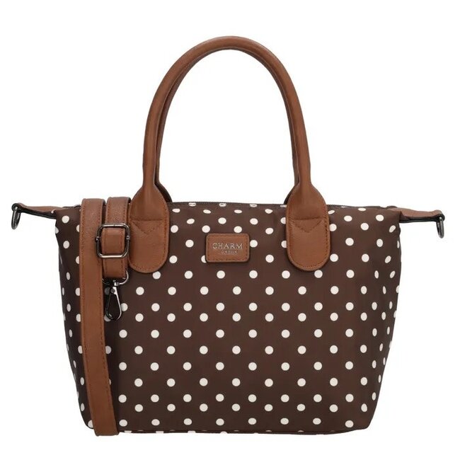 CHARM LONDON CHARM LONDON - BUCKINGHAM - HANDTAS - DONKERBRUIN DOTS