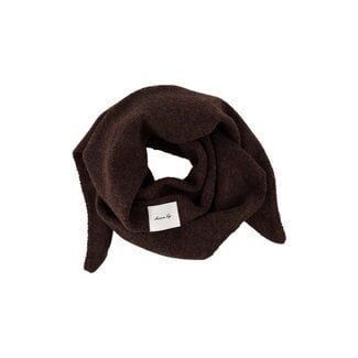 Zusss ZUSSS - TRIANGLE SCARF - DARK CHOCO