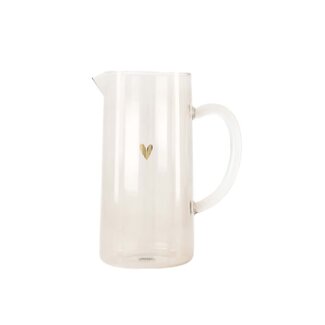Zusss ZUSSS -WATER JUG HEART - BROWN/GOLD