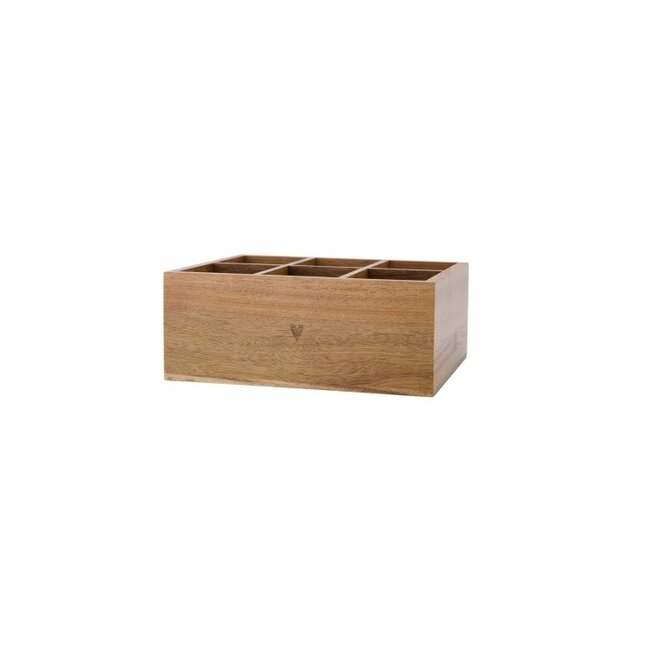 Zusss ZUSSS - TEA BOX WOOD HEART