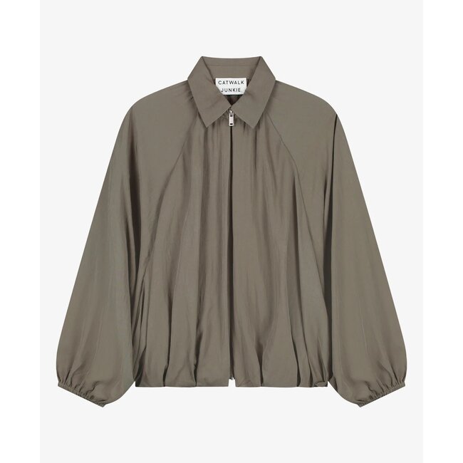Catwalk Junkie CATWALK JUNKIE - DRAPED BLOUSE - BEETLE