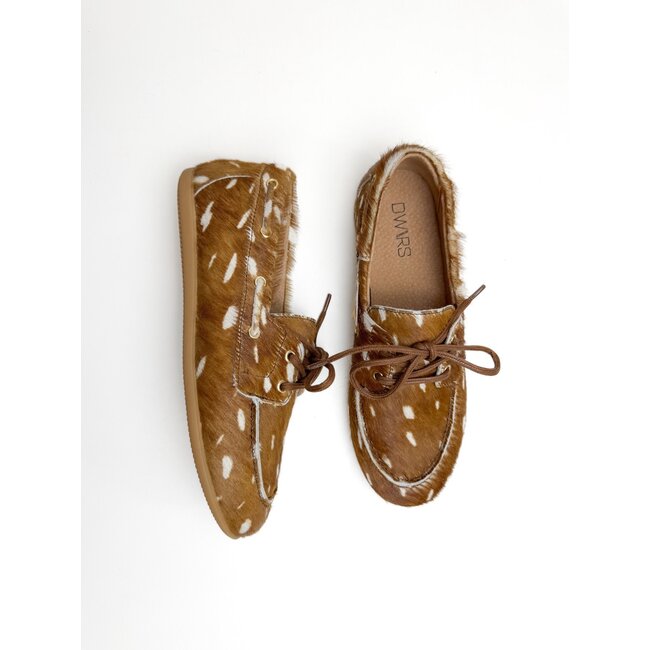 DWRS DWRS LABEL - LATTY - DEER HAIR ON - COGNAC/OFF WHITE