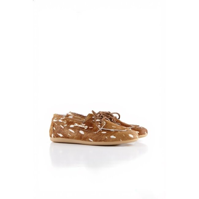 DWRS DWRS LABEL - LATTY - DEER HAIR ON - COGNAC/OFF WHITE