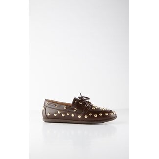 DWRS DWRS LABEL - LATTY - BIG STUDS - DARK BROWN