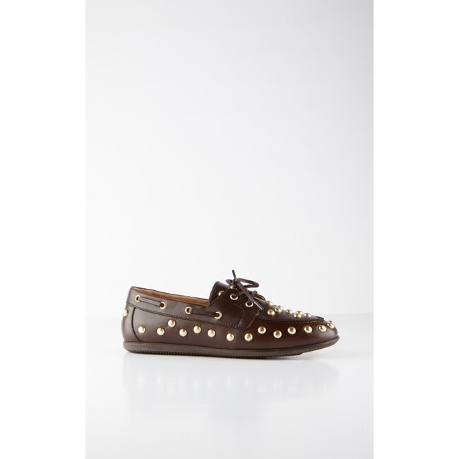 DWRS DWRS LABEL - LATTY - BIG STUDS - DARK BROWN