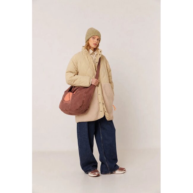 Indi&Cold INDI & COLD - OVERSIZED JAS - FUR COAT - BEIGE
