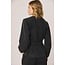 Indi&Cold INDI & COLD - BALLOON SLEEVE - HERRINGBONE SHIRT - BLACK