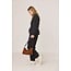Indi&Cold INDI & COLD - BALLOON SLEEVE - HERRINGBONE SHIRT - BLACK