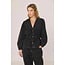 Indi&Cold INDI & COLD - BALLOON SLEEVE - HERRINGBONE SHIRT - BLACK