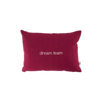 Zusss ZUSSS - KUSSEN DREAM TEAM - 35 X 25 - DONKERROOD
