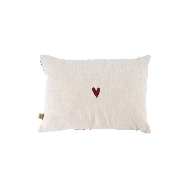 Zusss ZUSSS - KUSSEN DREAM TEAM - 35 X 25 - DONKERROOD