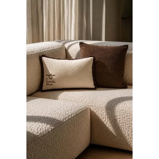 Zusss ZUSSS - KUSSEN HAPPY HOME - 45 X 45 - DONKERBRUIN