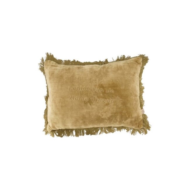 Zusss ZUSSS - KUSSEN VELVET GENIET - 35 X 25 - OKER