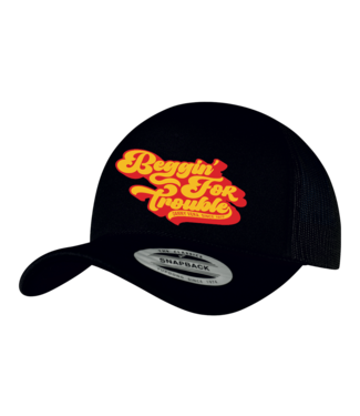 PMD Clothing Trucker Cap 'Beggin' For Trouble' (Black)