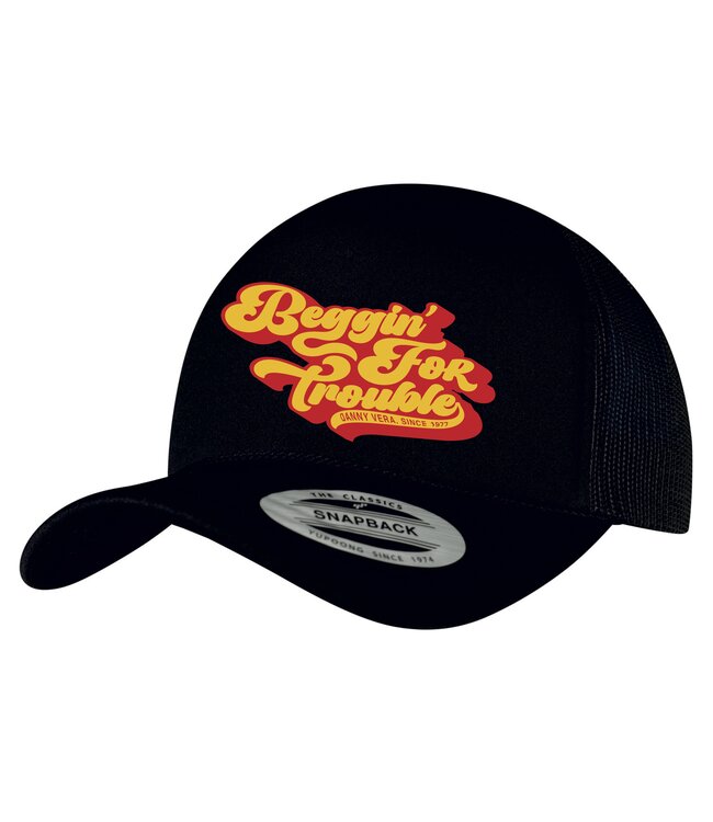 Danny Vera - Trucker Cap 'Beggin' For Trouble' (Zwart)