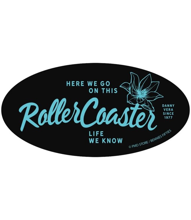 Danny Vera - Sticker 'Roller Coaster' (Turquoise)