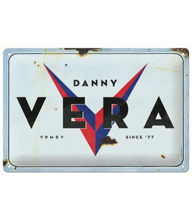 Danny Vera - Tin Sign 'Danny Vera' 20 x 30cm Reliëf