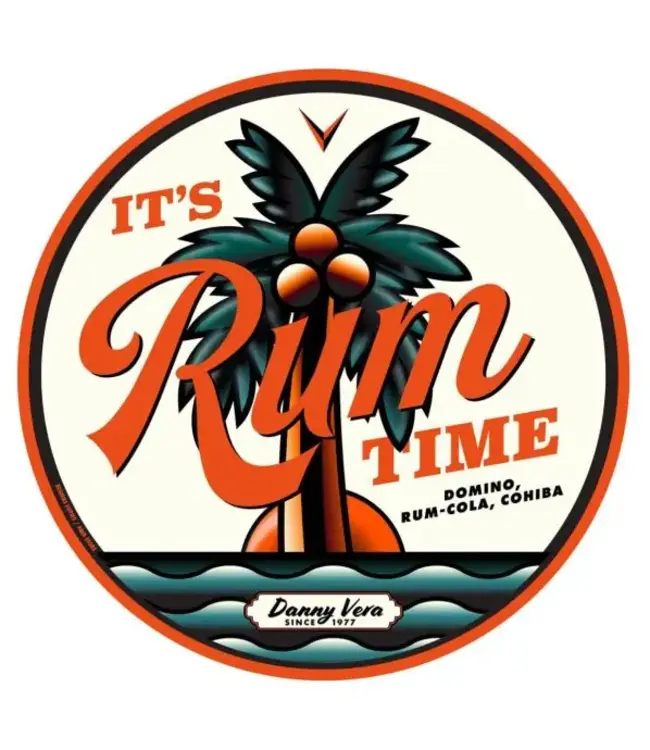 Danny Vera - Sticker 'It's Rum Time'