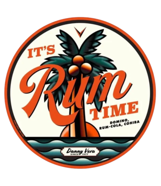 PMD Clothing Sticker 'It's Rum Time'