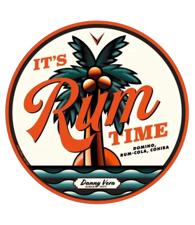 Danny Vera - Sticker 'It's Rum Time'