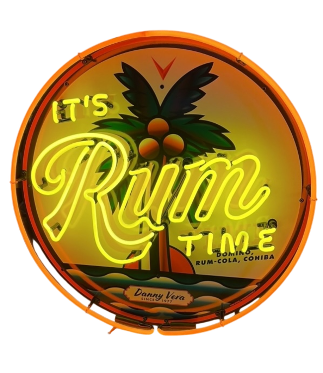 Danny Vera - 'It's Rum Time' Neon Sign