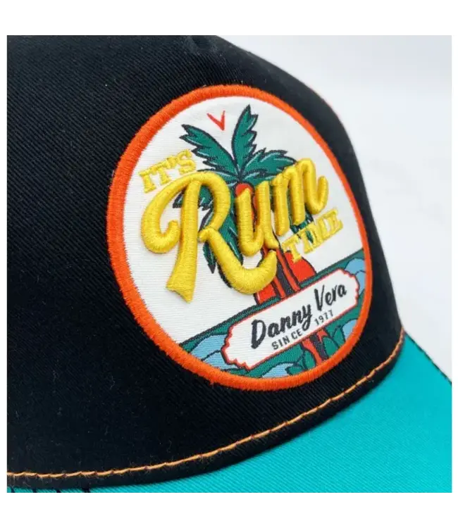 Danny Vera Ft. King Kerosin - Trucker Cap 'It's Rum Time' (Zwart)