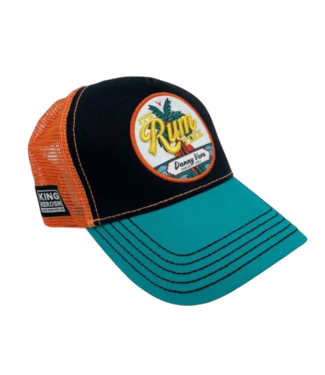 PMD Clothing Trucker Cap 'It's Rum Time' (Black)