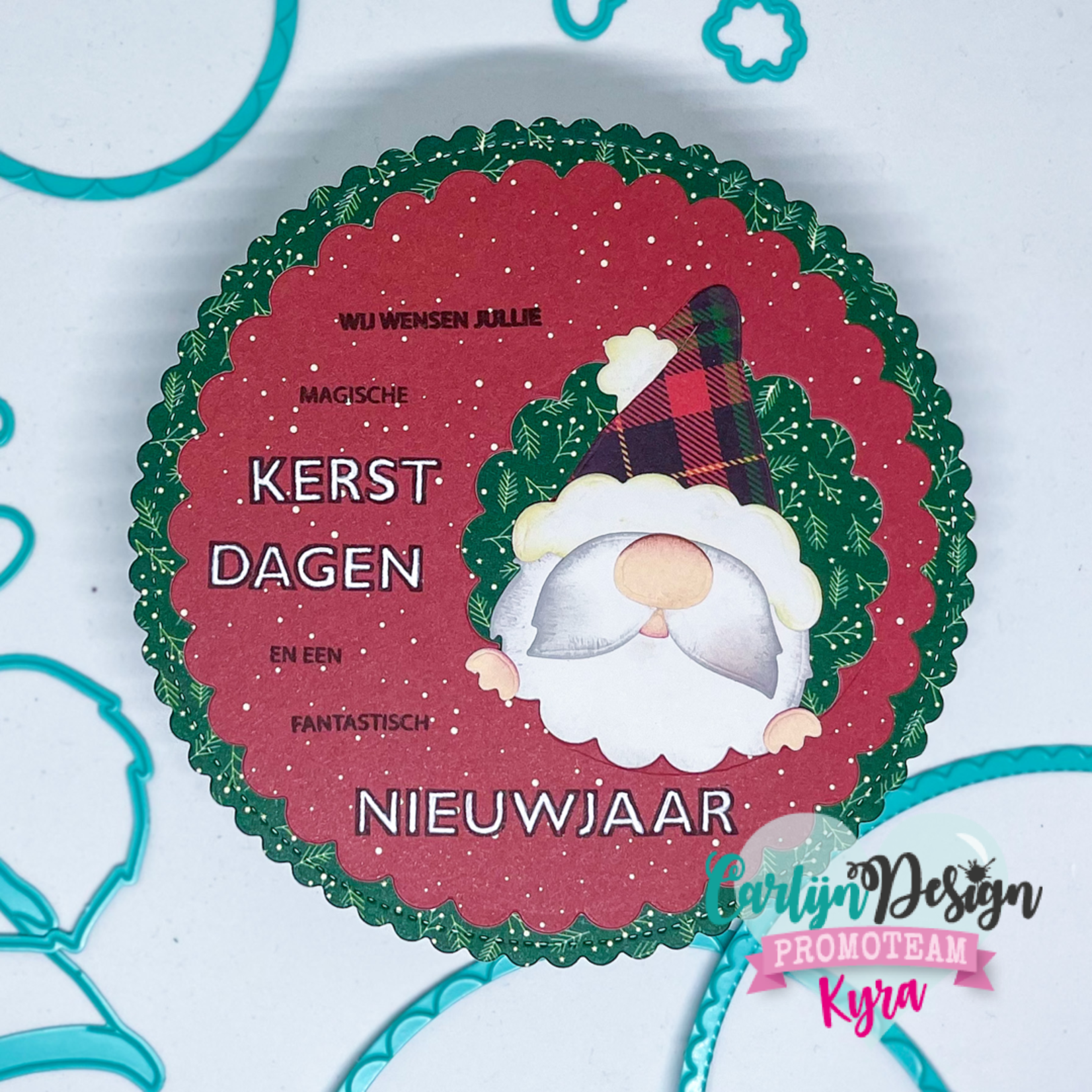 CarlijnDesign Snijmallen Gnome set 3 Kerst