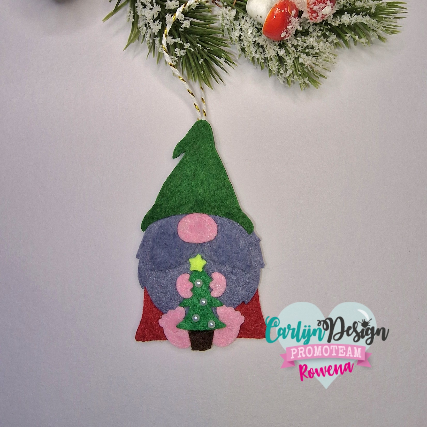 CarlijnDesign Snijmallen Gnome set 3 Kerst