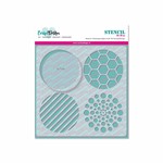 CarlijnDesign Achtergrondjes rond stencil CDSC-0001