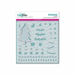 CarlijnDesign Kerstboom stencil CDSC-0006